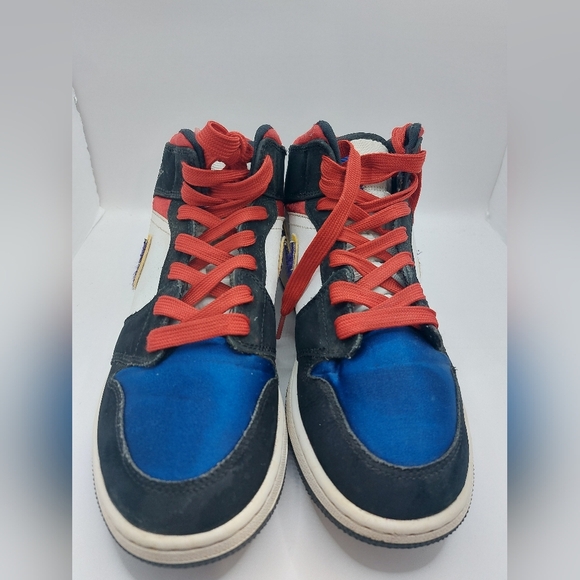 ⭐️5/$25 Air Jordan 1 Mid "Laker Top 3" sneakers Size 7Y - Picture 5 of 10